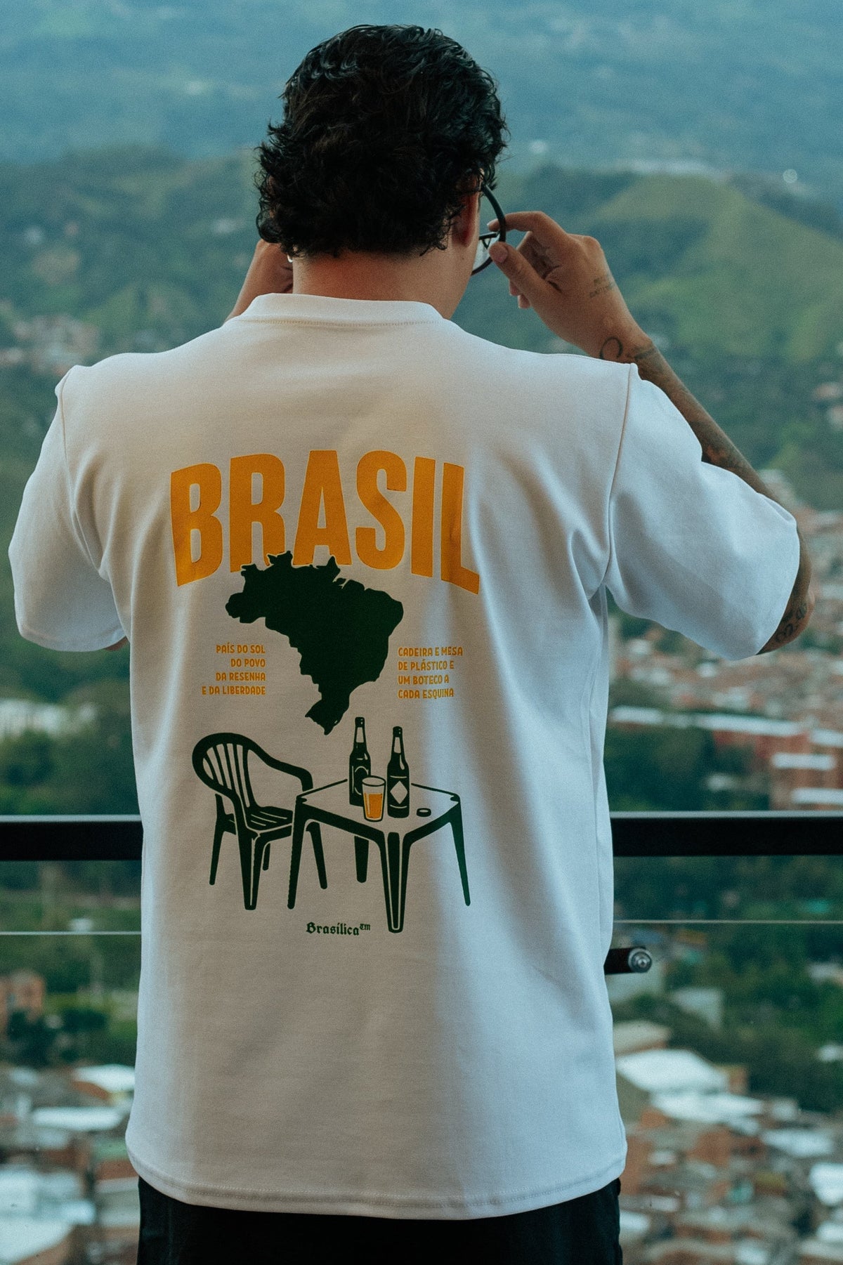 Camiseta Oversized flow Brasil