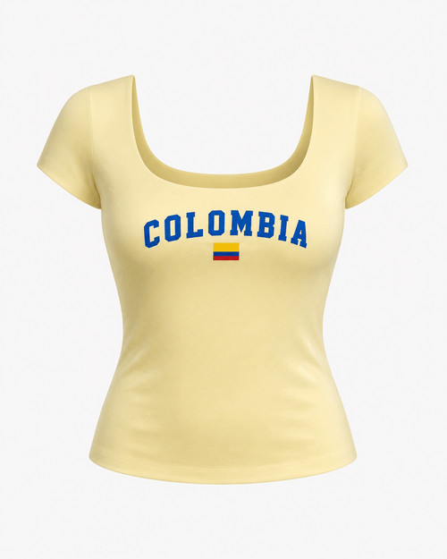 Blusa Colombia Amarillo Pastel