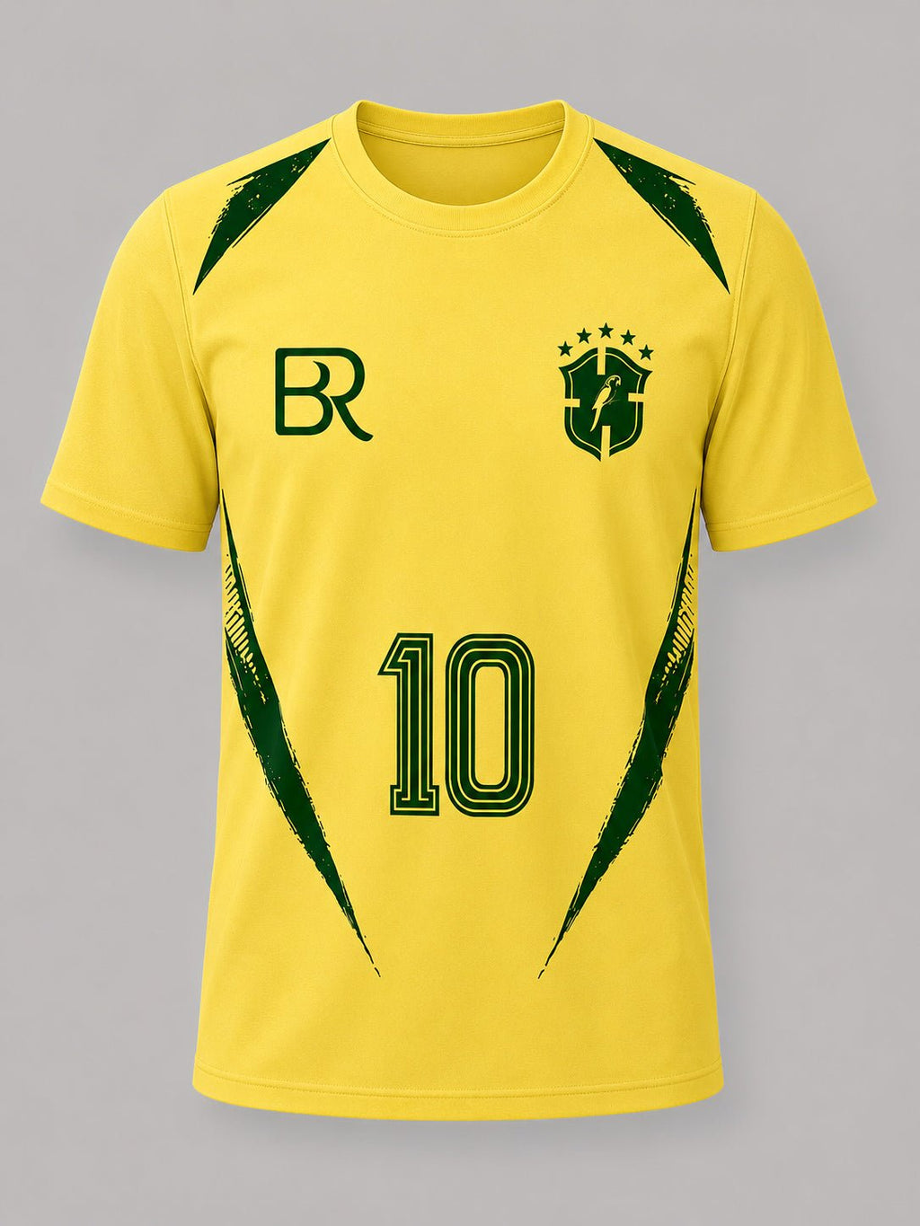 Camiseta Mundial Brasil #10 Amarilla