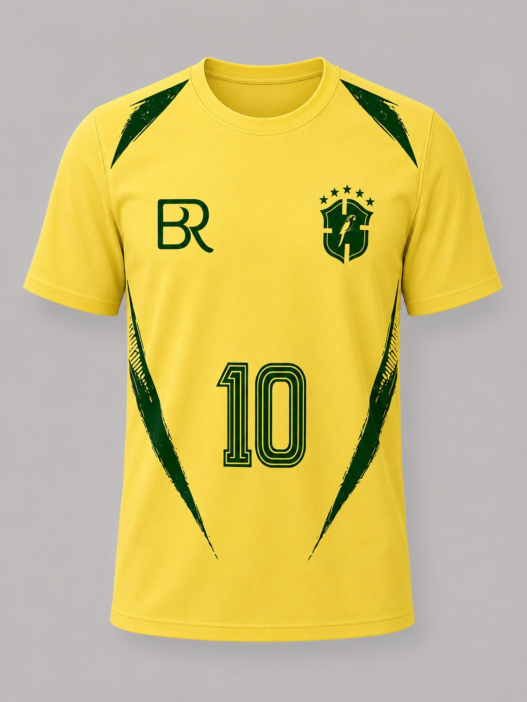 Camiseta Mundial Brasil #10 Amarilla