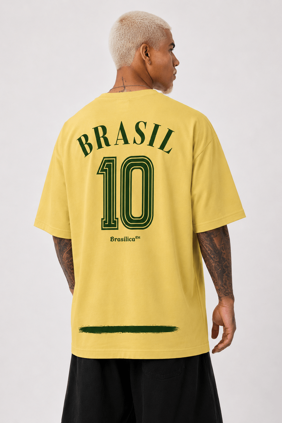 Camiseta Mundial Brasil #10 Amarilla
