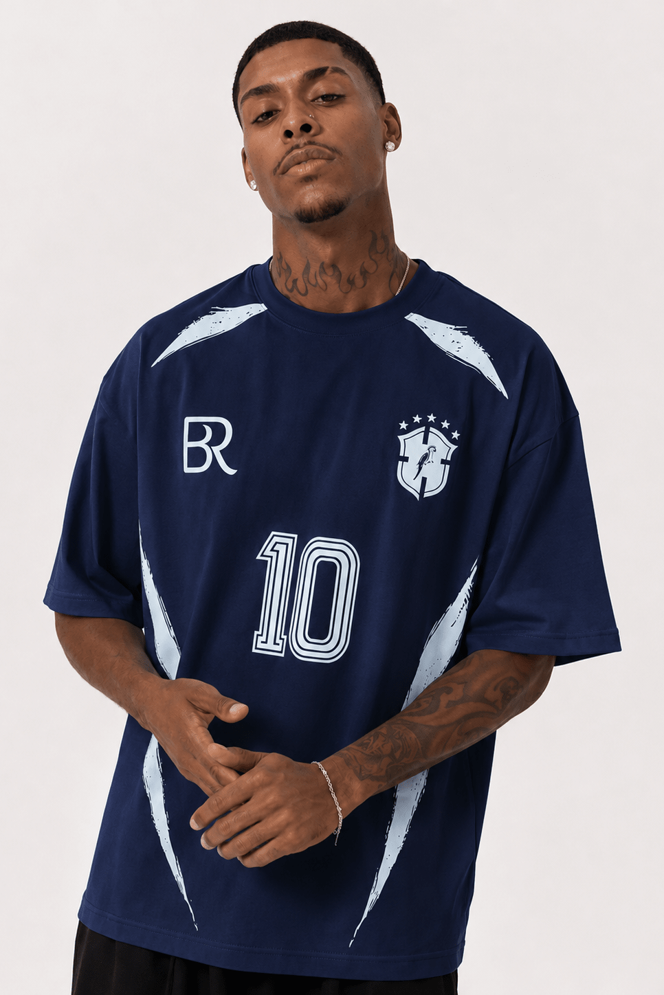 Camiseta Mundial Brasil #10 Azul