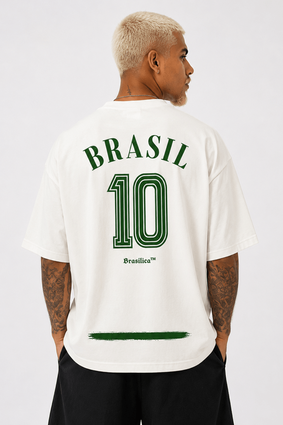 Camiseta Mundial Brasil #10 Blanco