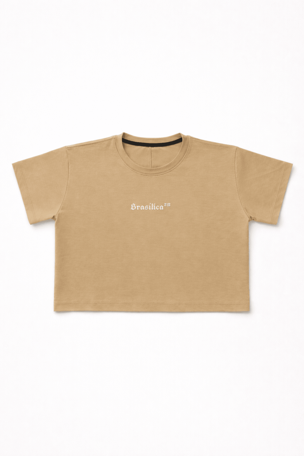 Cropped Beige “Brasílica™” Minimalista