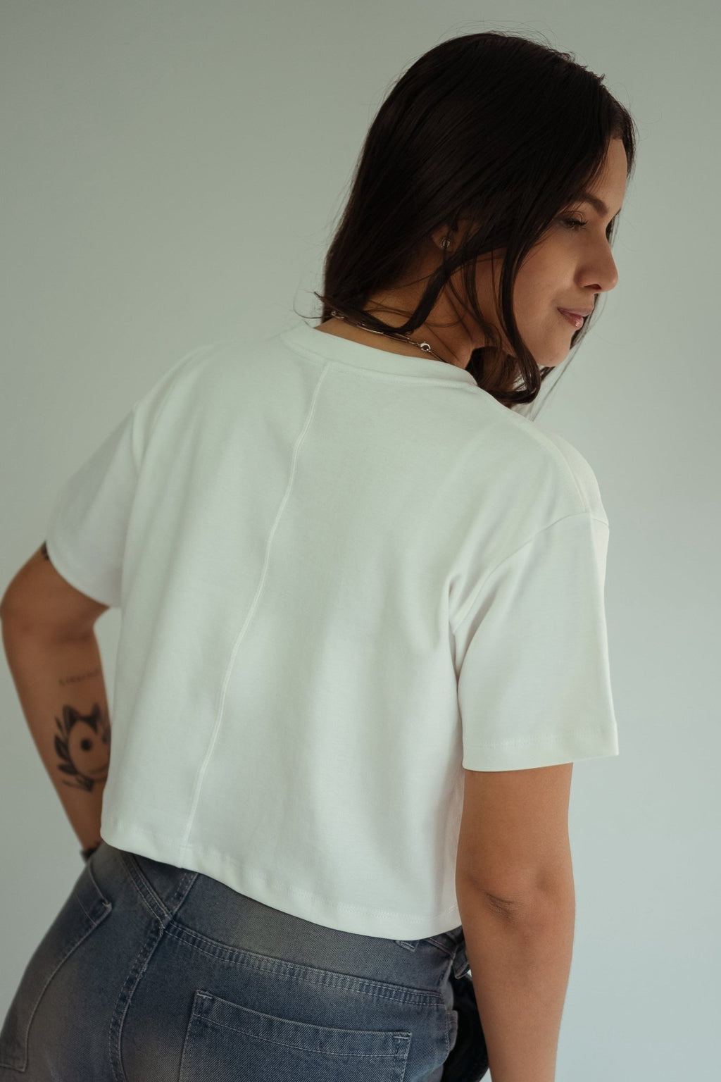 Cropped Blanco Brasílica™ Minimalista