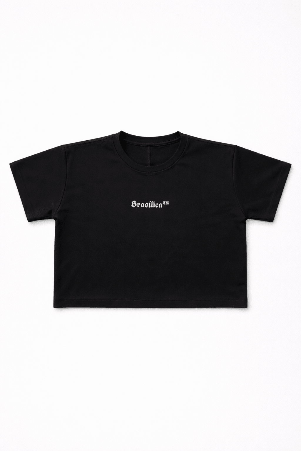 Cropped Negro Brasílica™ Minimalista