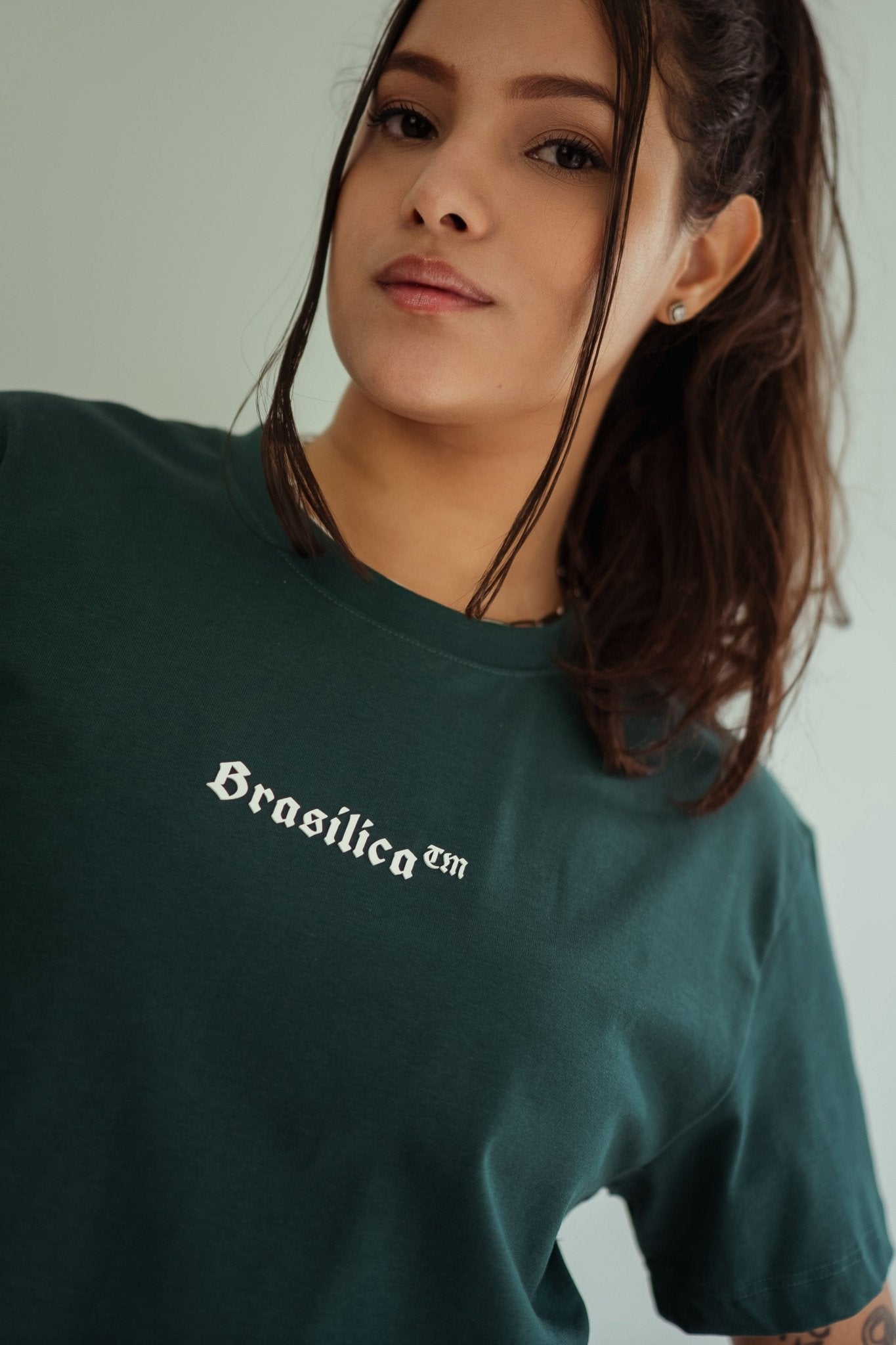 Cropped Verde Brasílica™ Minimalista