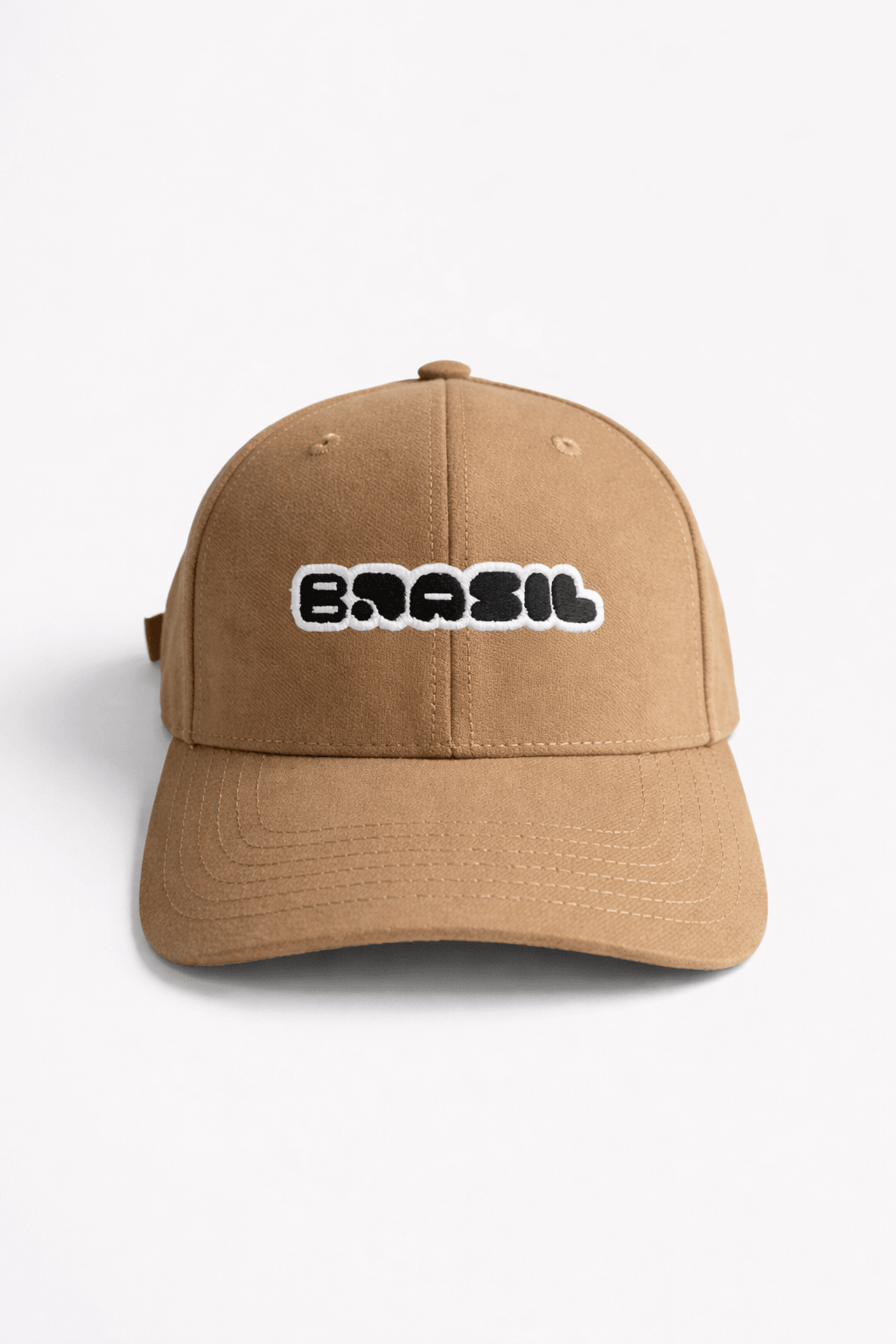Gorra beige con Brasil bordado