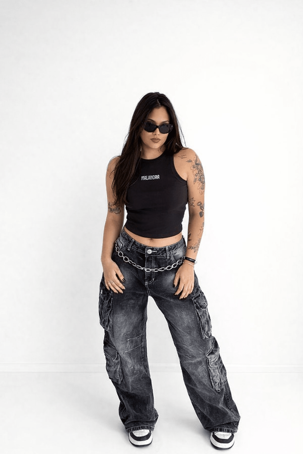 Regata Cropped Malandra negro
